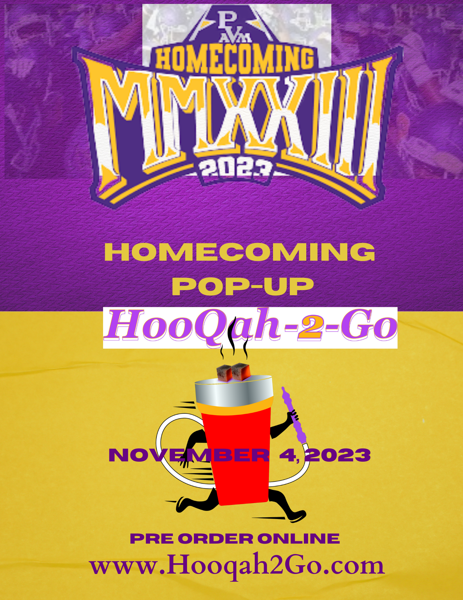 PVAMU Homecoming 23 - HooQah-2-Go PopUp Shop