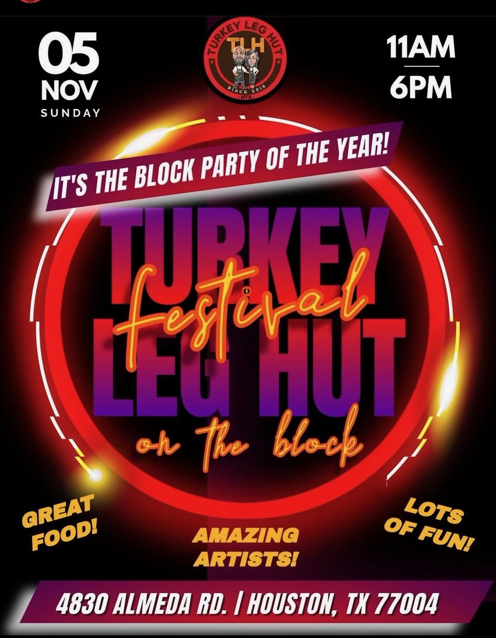 Turkey Leg Hut Festival - HooQah2Go PopUp